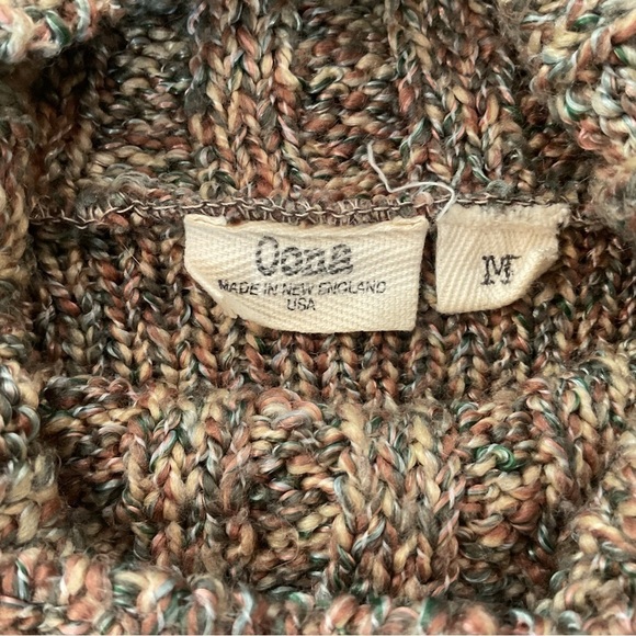 Oona Marled Hand Knit Turtleneck Jumper Sweater Made in New England Medium - Picture 7 of 12